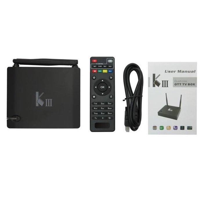S905 TV BOX , Lary Intel K3 KIII Plus OTT Android 5.1 4K FULL HD Smart TV Box 2G/16G KODI WIFI 3D N5