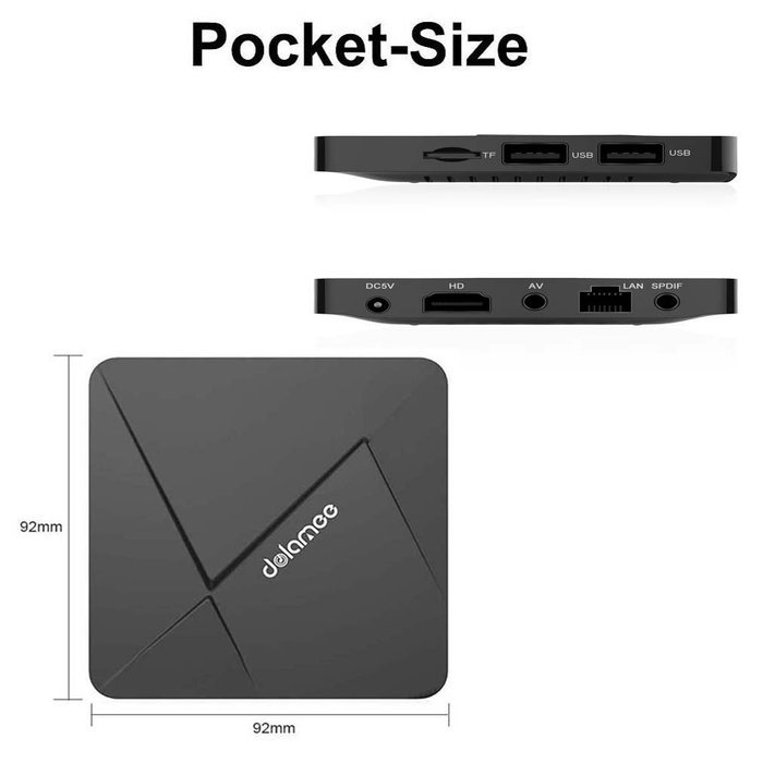 [2016 Newest] DOLAMEE D5 Android TV Box,Horen Rockchip RK3229 Quad-core 2.4G H.265 Wifi 32bit XBMC Kodi 16.1 Fully... N3