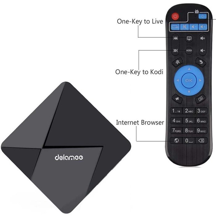 [2016 Newest] DOLAMEE D5 Android TV Box,Horen Rockchip RK3229 Quad-core 2.4G H.265 Wifi 32bit XBMC Kodi 16.1 Fully... N4