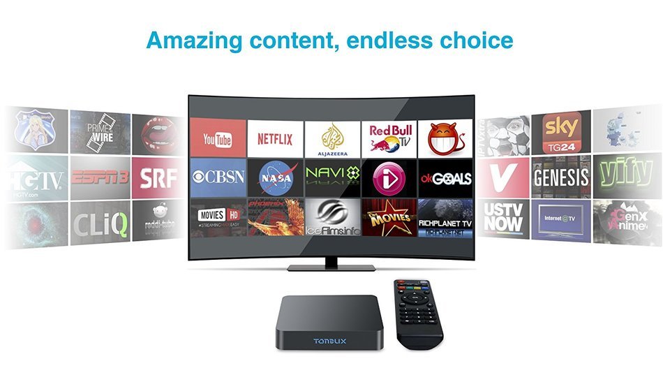 Android Kodi TV Box Tonbux T11 Quad Core Streaming Media Player Android 5.1 pre-install XBMC WiFi N5