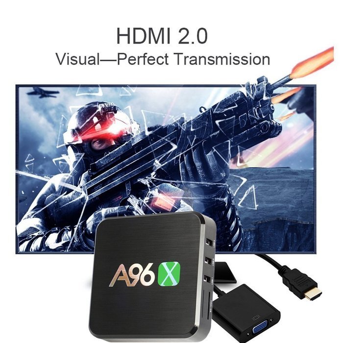 [2017 Free Wireless Mini Keyboard]WIIKEE A96X Android TV Box with KODI 17.0 Fully Loaded Add-ons Amlogic S905X... N4