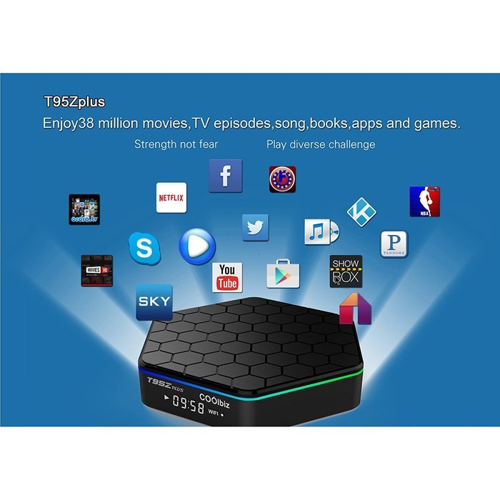 Smart TV Box, EEDI Coolbiz Newest T95Z Plus Protable S912 Android 6.0 TV Box Octa Core 2GB DDR3+16GB EMMC Flash... N2