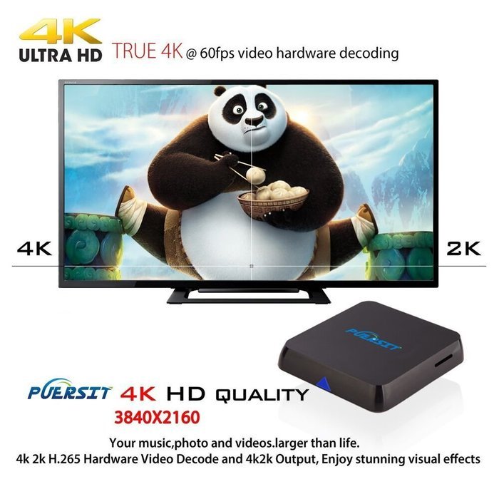 NEW Puersit [RAM2GB+ ROM16GB] M9S Max Android 5.1 KODI 16.0 Tv Box, Kodi Xbmc Fully Loaded 1080p S812 Quad Core... N5