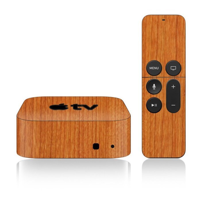 iCarbons Light Wood Skin for Apple TV 4th Gen. / Remote Skin Included 4th Generation