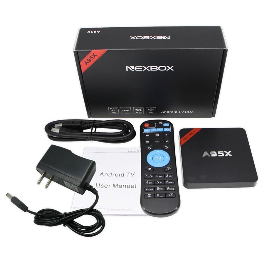 NEXBOX A95X Mini Android TV Box 4K Ultra HD Powered by Amlogic S905 64Bit Quad Core 2.0GHz Android 5.1 Root 1G... N5