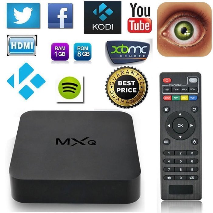 MXQ Amlogic S805 Quad Core Smart TV Box With Xbmc Kodi Pre-installed Android 4.4 Kitkat System H.265 Wi-Fi LAN...