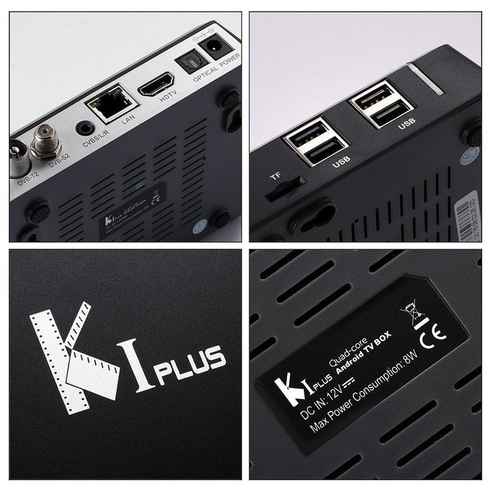 Cirkud KI Plus S2 T2 DVB 4K ATSC Android TV - Android box 5.1.1 - 1g+8g storage kodi tv box 4k GPU Quad CORE CPU... N3