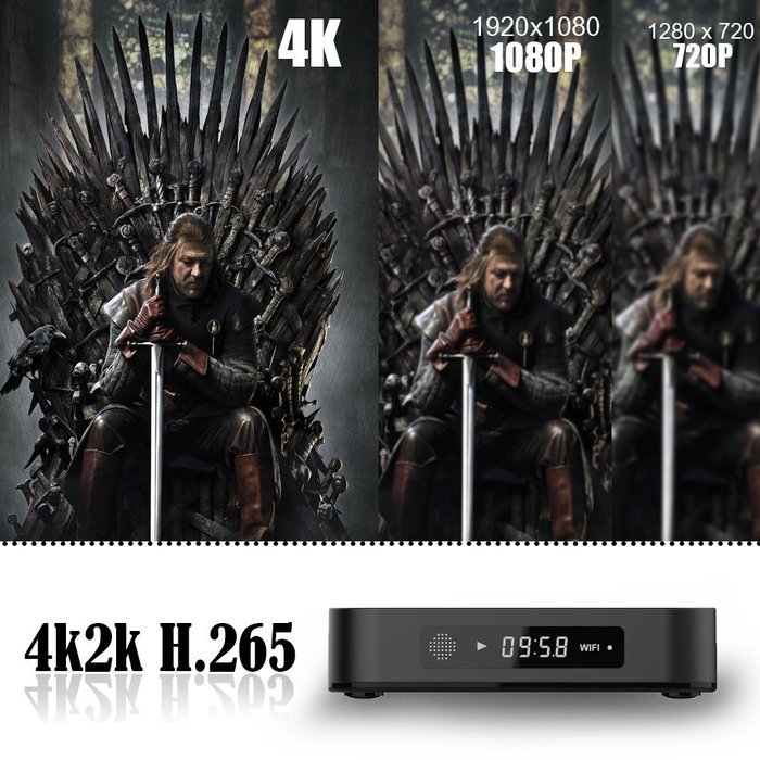 Globmall 4K Android 5.1 TV Box with Free Mini QWERTY Keyboard, 2017 Model X1 android TV Box 64 Bits Amlogic S905... N8