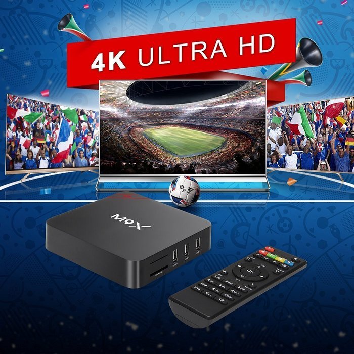 Henscoqi M9X 4K Android TV Box Amlogic S905 Quad Core 3GB RAM 32GB ROM Streaming Media Player Support Bluetooth... N7
