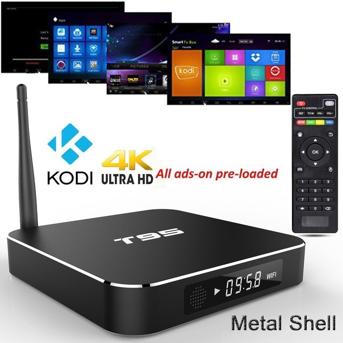 [2016 New Arrivals]J-DEAL&reg; T95 Android 5.1 TV Box CPU Amlogic S905 Quad-core 1GB 8GB 4K2k HD Decoding Built in...