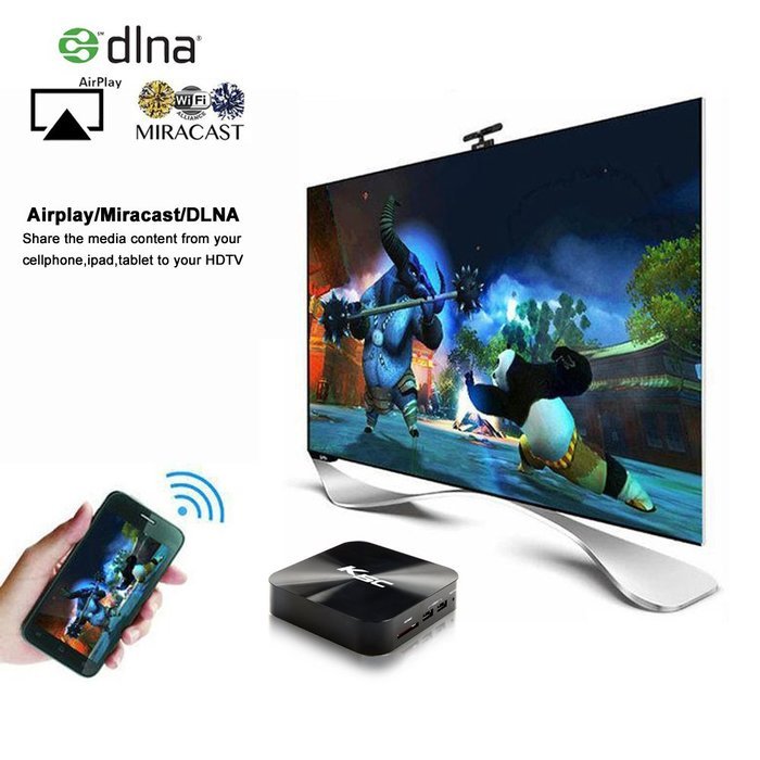 Zoomtak K5C Android Tv Box Amlogic S805 Quad Core 1080P Output 1gb/8gb Streaming Media Player 2.4G Wifi Built-in... N6