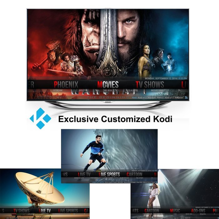 AVATTO Hexagon 8 Kodi Customized Android TV Box , Amlogic S912 OCTA Core 2G RAM 16G Flash 4K H.265 Streaming Media... N2