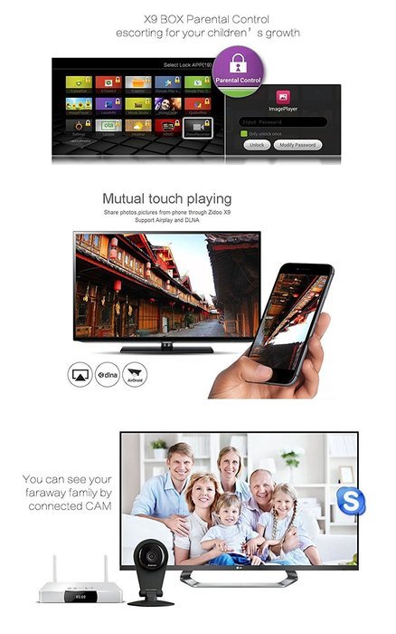 Zidoo X9 4K 3D Blu-ray Multi Media Player 2G 8G Quad-Core Dual Band Wi-Fi Bluetooth 4.0 KODI Streaming Media Player... N6