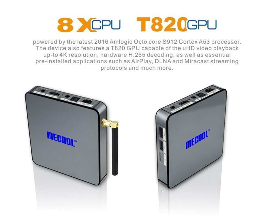 Mecool BB2 Amlogic S912 TV Box Android 6.0 Marshmallow 2G 16G XBMC KODI 17.0 Fully Loaded 2.4G/5G Wifi Streaming... N7