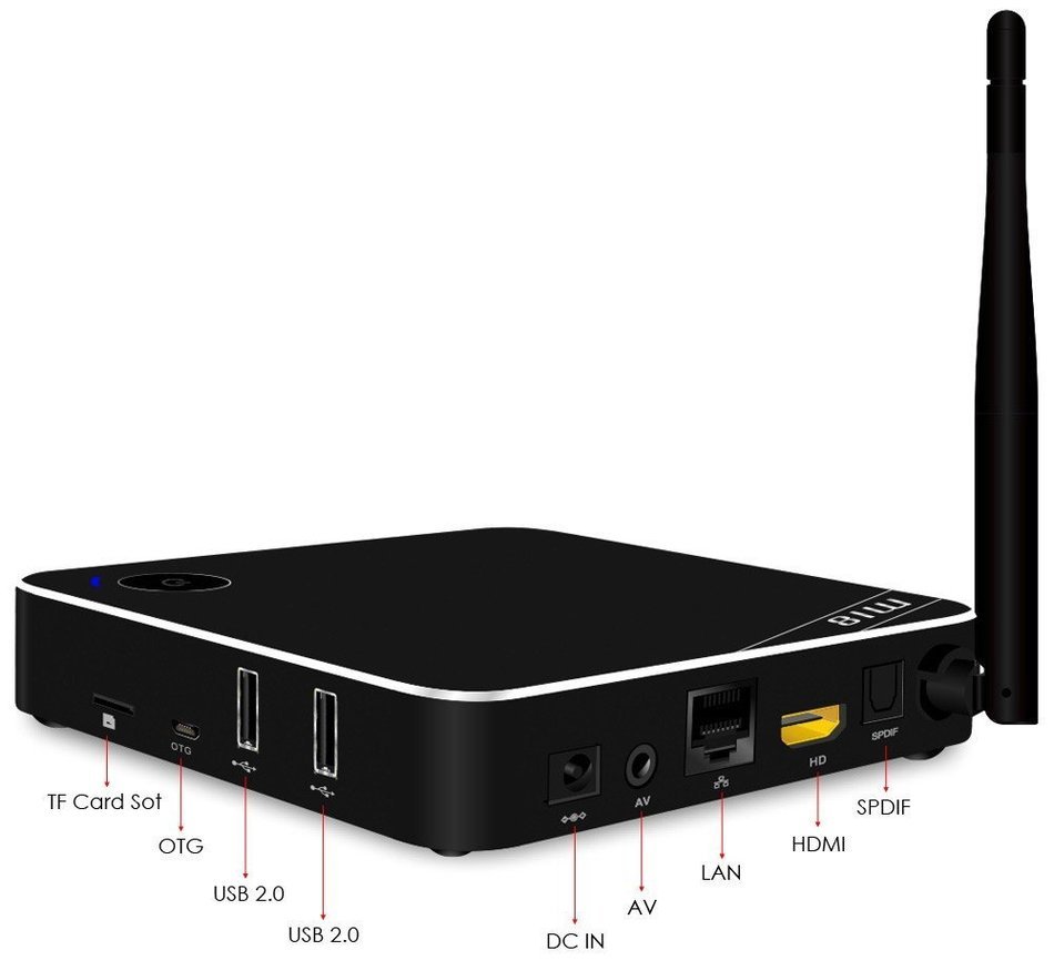 M18 Amlogic S905 Android 5.1 TV Box Bluetooth Set-top Box WiFi 2GB 16GB 1000Mbps LAN Google TV Player Smart TV... N2