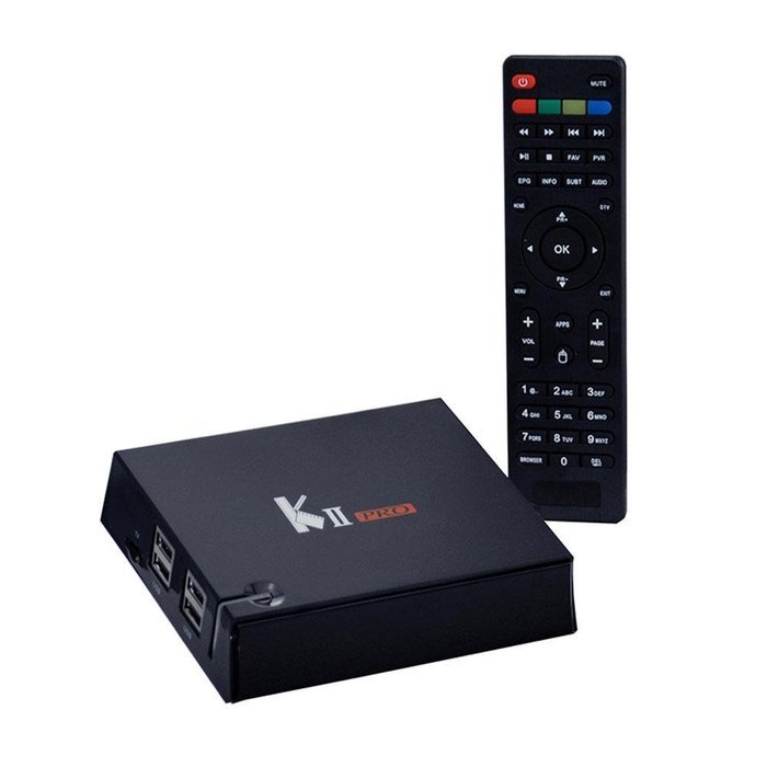 niceEshop(TM) Android 5.1 KII Pro TV Box T2 S2 2GB/16GB Amlogic S905 64bit 4K Supports DVB-S2/DVB-T2 Digital Satellite...