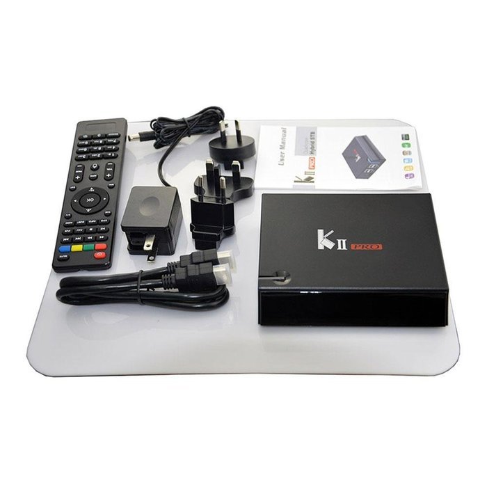 niceEshop(TM) Android 5.1 KII Pro TV Box T2 S2 2GB/16GB Amlogic S905 64bit 4K Supports DVB-S2/DVB-T2 Digital Satellite... N7
