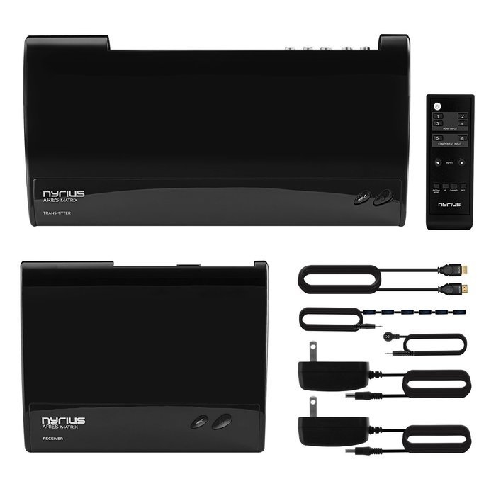 Nyrius ARIES Matrix Wireless HDMI & Component Video 6 Input Digital Transmitter & Receiver for HD 1080p Video... N3