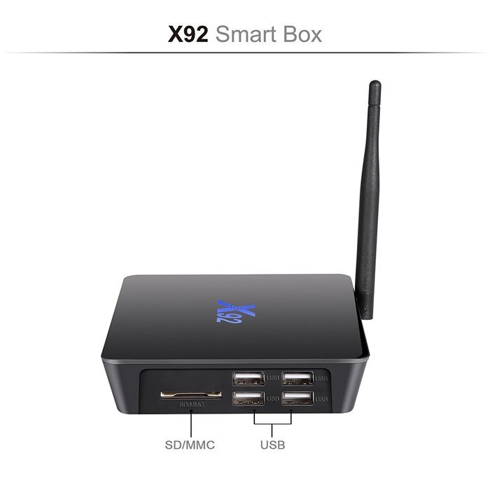 Kimdecent X92 TV Box Amlogic S912 Octa Core Android 6.0 2GB/16GB Kodi Media Player 4K UHD Dual Band WiFi and 1000M... N10