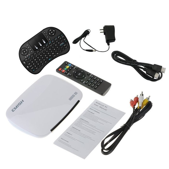 COOLEAD&reg; [Free Wireless Mini keyboard] Quad Core Android 4.4 Full HD 1080P Smart TV Box XBMC Streaming Media Player... N7