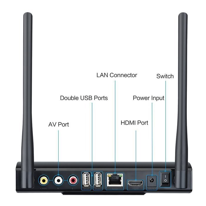 COOLEAD&reg; [Free Wireless Mini keyboard] Quad Core Android 4.4 Full HD 1080P Smart TV Box XBMC Streaming Media Player... N10