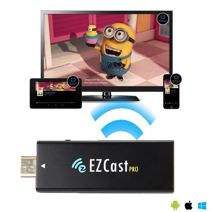 LG Risio SmartPhone EZCast PLUS Mirror2TV Adapter for Miracast/DLNA/Airplay Mirroring & Streaming HDTV Dual Band... N11