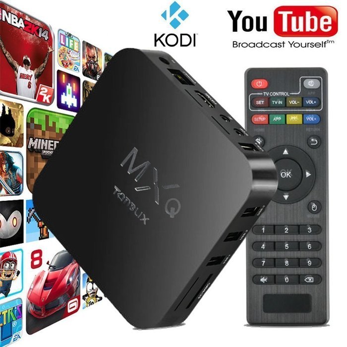 TONBUX&reg; Quad Core MXQ Smart TV BOX Mini PC Streaming Media Player with KODI(XBMC) Streamer 1GB/8GB, Fully Loaded...