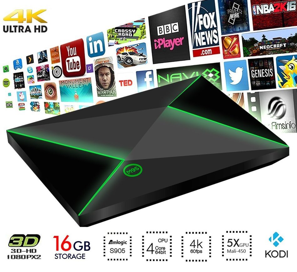 Aonokoy 2G/16G Newest Android 5.1 Wifi Blu-ray TV Box Amlogic S905 4K ...