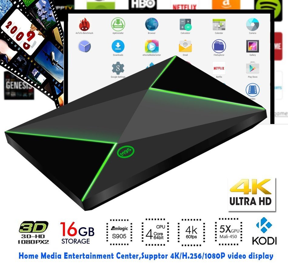 Aonokoy 2G/16G Newest Android 5.1 Wifi Blu-ray TV Box Amlogic S905 4K Quad Core Pre-installed Fully loaded Kodi... N5