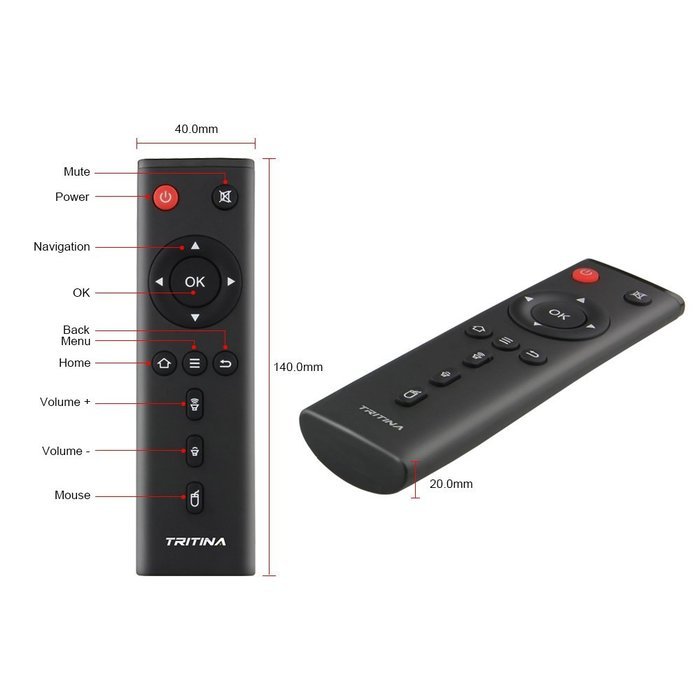 Tritina Internet TV Box - TV Show Box Sets 2GB/16GB Dual-Band 2.4Ghz/5Ghz Wifi Hotspot H.265 4K HD Media Player... N4