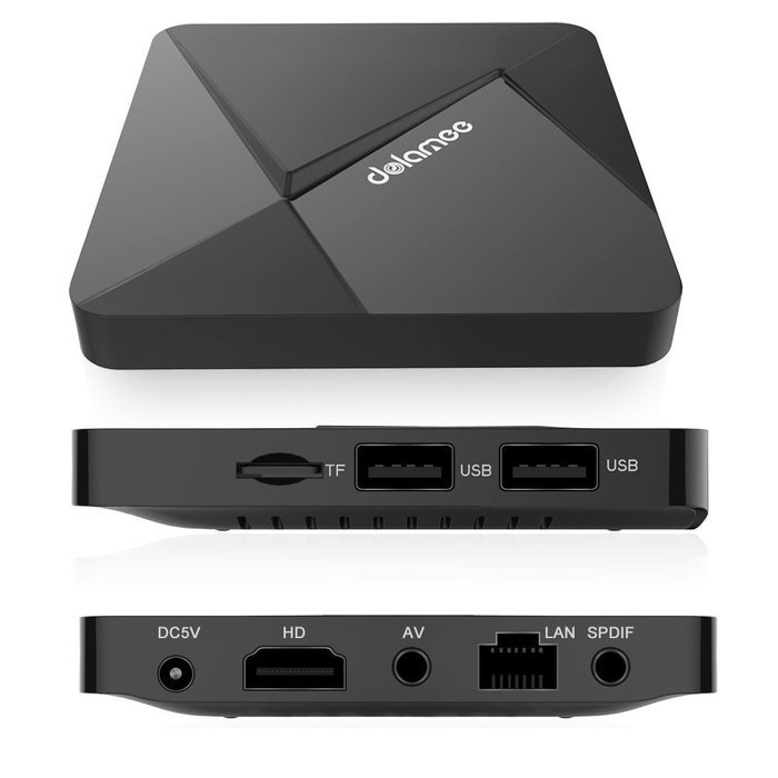 Edal [New Series]DOLAMEE D5 RK3229 Quad-core CPU with 1G DDR3 RAM/8G ROM Kodi 16.1 Android TV Box with 2.4G Mini... N4