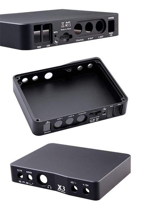 Smsl X3 Lossless Hifi Streaming Media Player,support Wifi/usb/sd Card Playing Mode , Built-in Headphone Amp (Black)