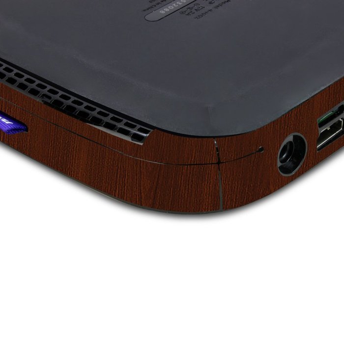 Skinomi TechSkin - Roku 4 Dark Wood Full Body Skin / Front & Back Wrap Clear Film / Ultra HD and Anti-Bubble Invisible... N3