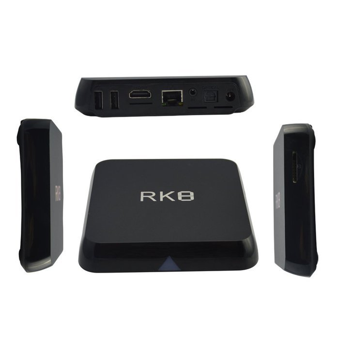 NPET RK8 Android 5.1 RK3368 Octa Core 64Bit Smart TV Box 2GB 8GB WIFI 4K KODI XBMC with White Wireless Keyboard N2