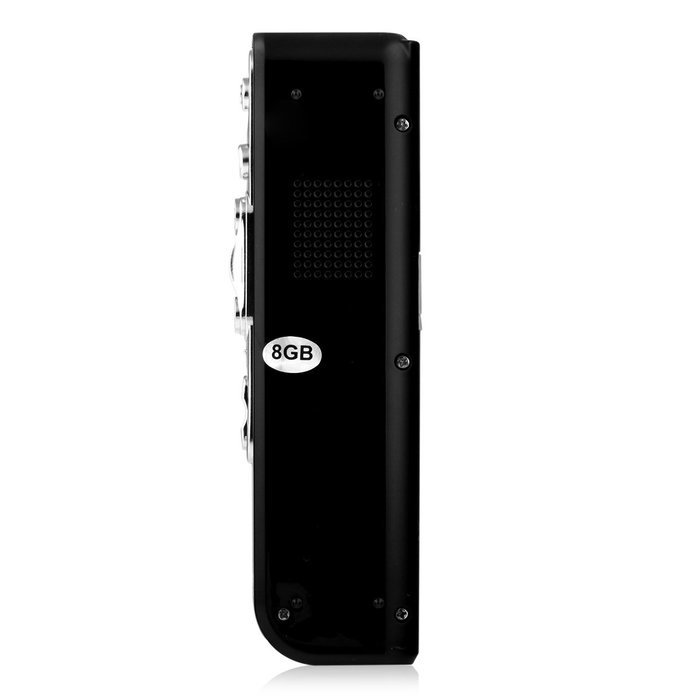 Anybest Black 8GB Digital Activated Voice Recorder Dictaphone MP3 Player (Rechargeable) N2