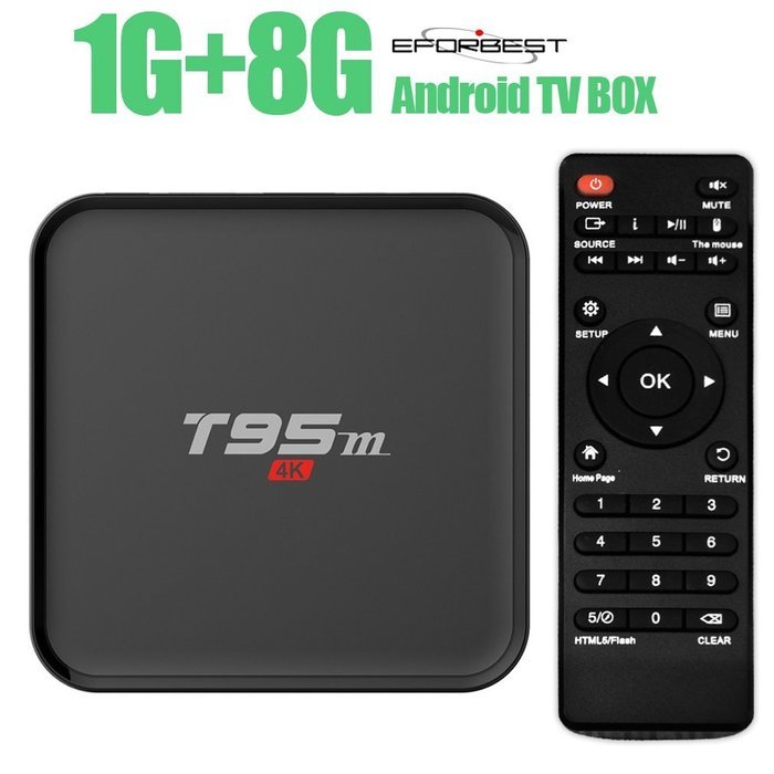 Eforbest Quad Core CPU 1GB DDR 8GB Nand Flash Android 4.4 OS Smart TV Box Pro Media Player 1080p Wifi Hdmi Xbmc...