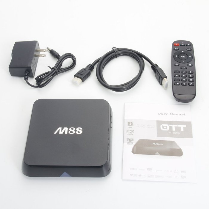 Olymstore 5PCS M8S Amlogic S812 Android 4.4.2 TV Box Quad-core 2GB+8GB 2.4G/5G Wi-Fi Kodi Bluetooth Streaming... N7