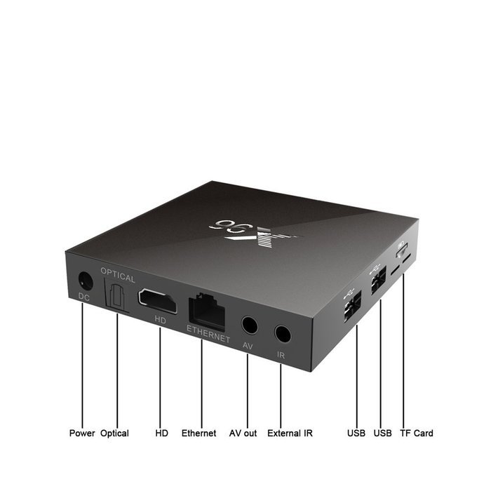 HUBEE X96 4K Android 6.0 Smart Tv Box, Amlogic S905X Quad Core Kodi 16.1 Set Up Box 1G 8G Wifi LAN Google Streaming... N3