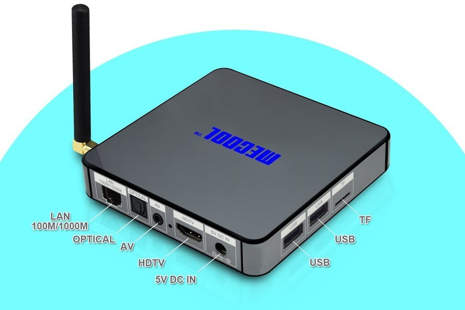 YuRen Mecool BB2 Android 6.0 TV Box Amlogic S912 KODI 17.0 Octa Core 2G 16G 4K TV Streaming Media Player With... N4