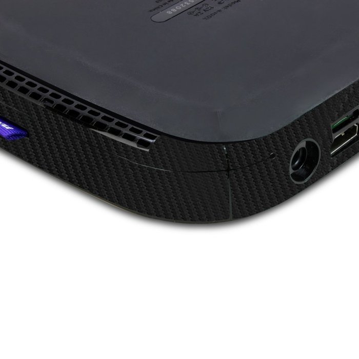 Skinomi TechSkin - Roku 4 Carbon Fiber Full Body Skin / Front & Back Wrap Clear Film / Ultra HD and Anti-Bubble... N3