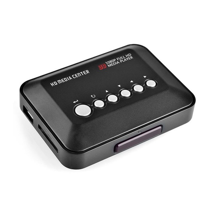 UVIA 1080P Full HD Multi TV Media Player HDMI Video Player with YPbPr USB 2.0 SD and HDMI Ports MP3 AVI RMVB MPEG... N3