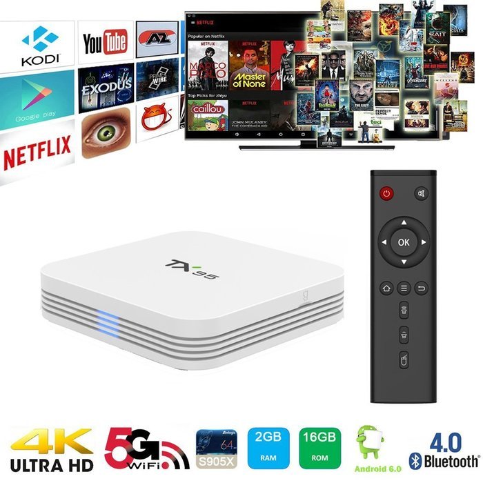 Greatever MX Pro Android TV Box Amlogic S905 Kodi Full Loaded Android 5.1 Lollipop Quad Core 1G/8G 4K Google Streaming... N21