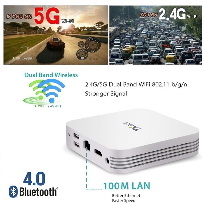 Greatever MX Pro Android TV Box Amlogic S905 Kodi Full Loaded Android 5.1 Lollipop Quad Core 1G/8G 4K Google Streaming... N27