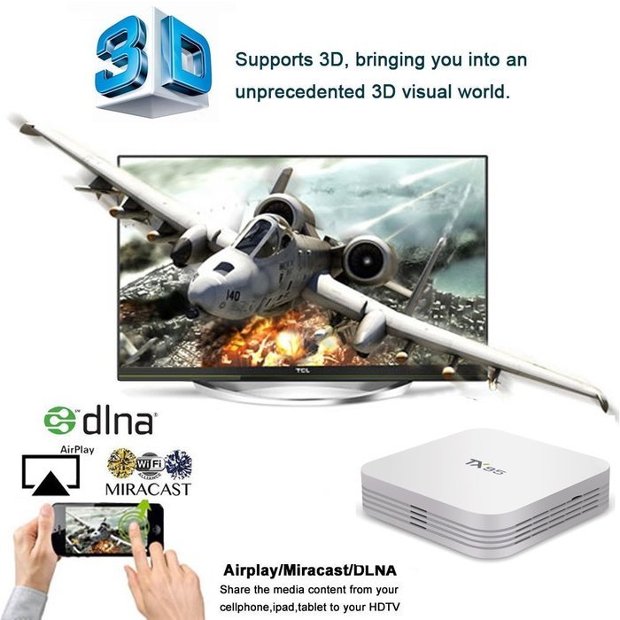 Greatever MX Pro Android TV Box Amlogic S905 Kodi Full Loaded Android 5.1 Lollipop Quad Core 1G/8G 4K Google Streaming... N28
