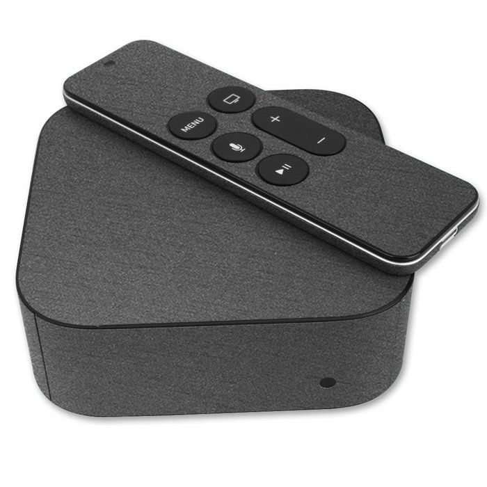Skinomi TechSkin - Apple TV 2015 (4th Gen) Brushed Steel Full Body Skin / Front & Back Wrap Clear Film / Ultra... N2
