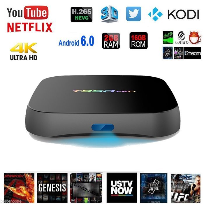 Edal T95R Pro Amlogic S912 TV BOX Android 6.0 HD 4K 1080P 3D 2GB 16GB Octa Core Streaming Media Players Support... N5