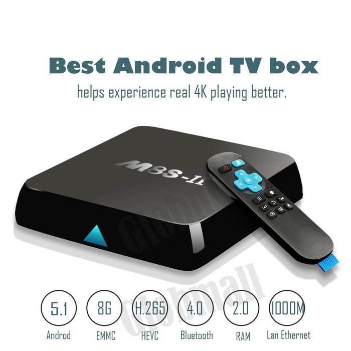 M8S-II 4K Ultra HD OTT TV Box 4X CPU Cortex-A53 5X GPU Mail-450 2GB RAM 8GB ROM 5G WiFi Internet TV Support 3D-HD... N4