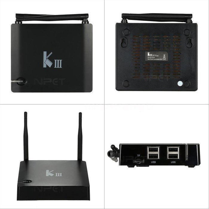 NPET KIII Android 5.1 Lollipop Amlogic S905 2GB 16GB Kodi 16.1 TV BOX 4K Wifi Bluetooth Streaming Meida Player... N2