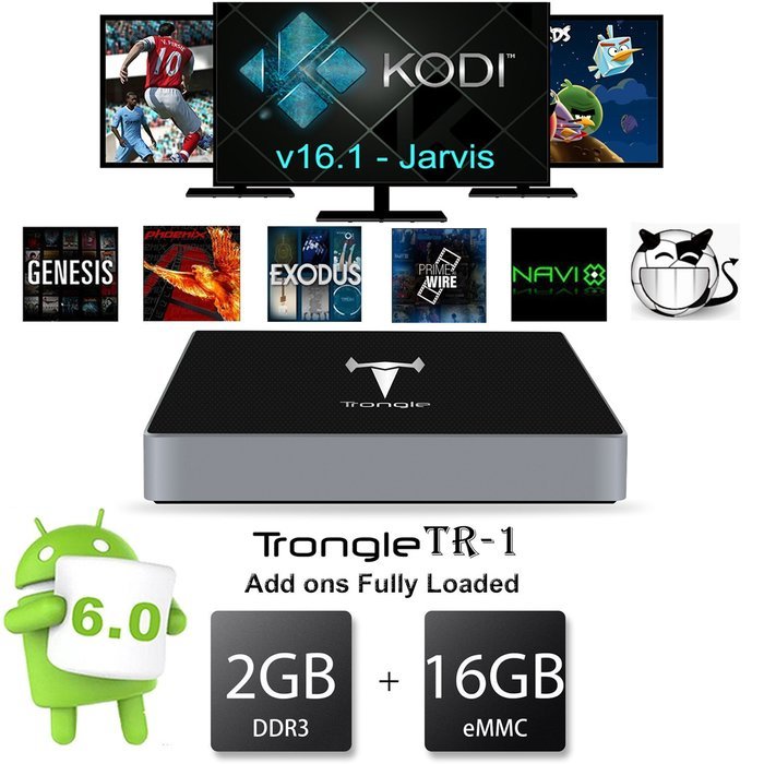 [Free Wireless Keyboard] J-DEAL TR-1 4K Android 6.0 Marshmallow 2G/16G Amlogic S912 Octa Core 1000M LAN Dual Band... N6