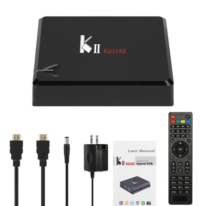 SPECOOL KII PRO Android TV BOX + DVB-S2 & DVB-T2b Quad-core 2GB / 16GB 4K Android 5.1.1 Amlogic S905 KODI XBMC... N5